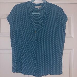Fun 2 Fun Blue Blouse Top